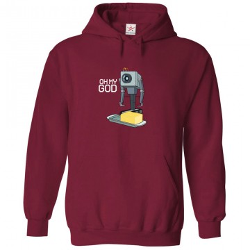 Oh My God Robot Classic Unisex Kids and Adults Pullover Hoodie For Animated Sitcom TV Shows